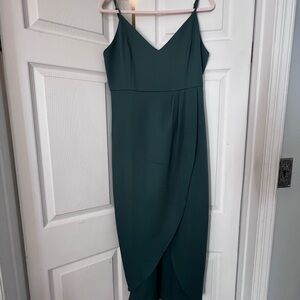 Chic Teal Midi Dress